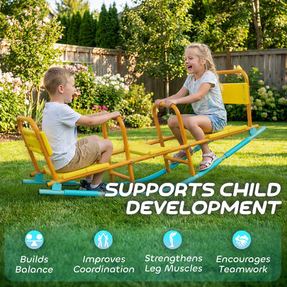Metal Seesaw For Kids, 2 In 1 Rocking Teeter Totter, Playground Equipment Gym Sets & Swings at Gallery Canada