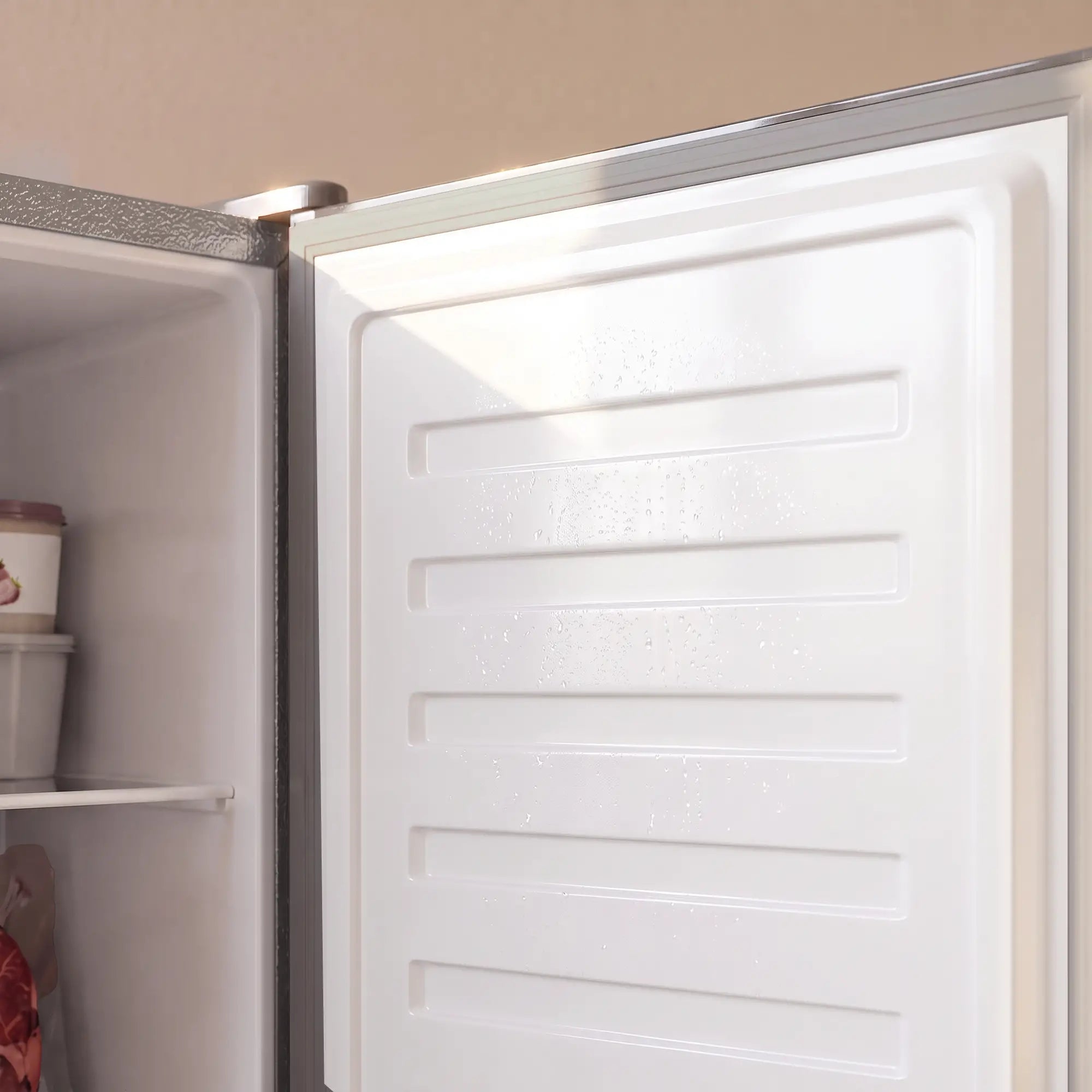 Compact Upright Freezer, 2.1 Cubic Feet, Reversible Door, Grey Small Kitchen Appliances at Gallery Canada