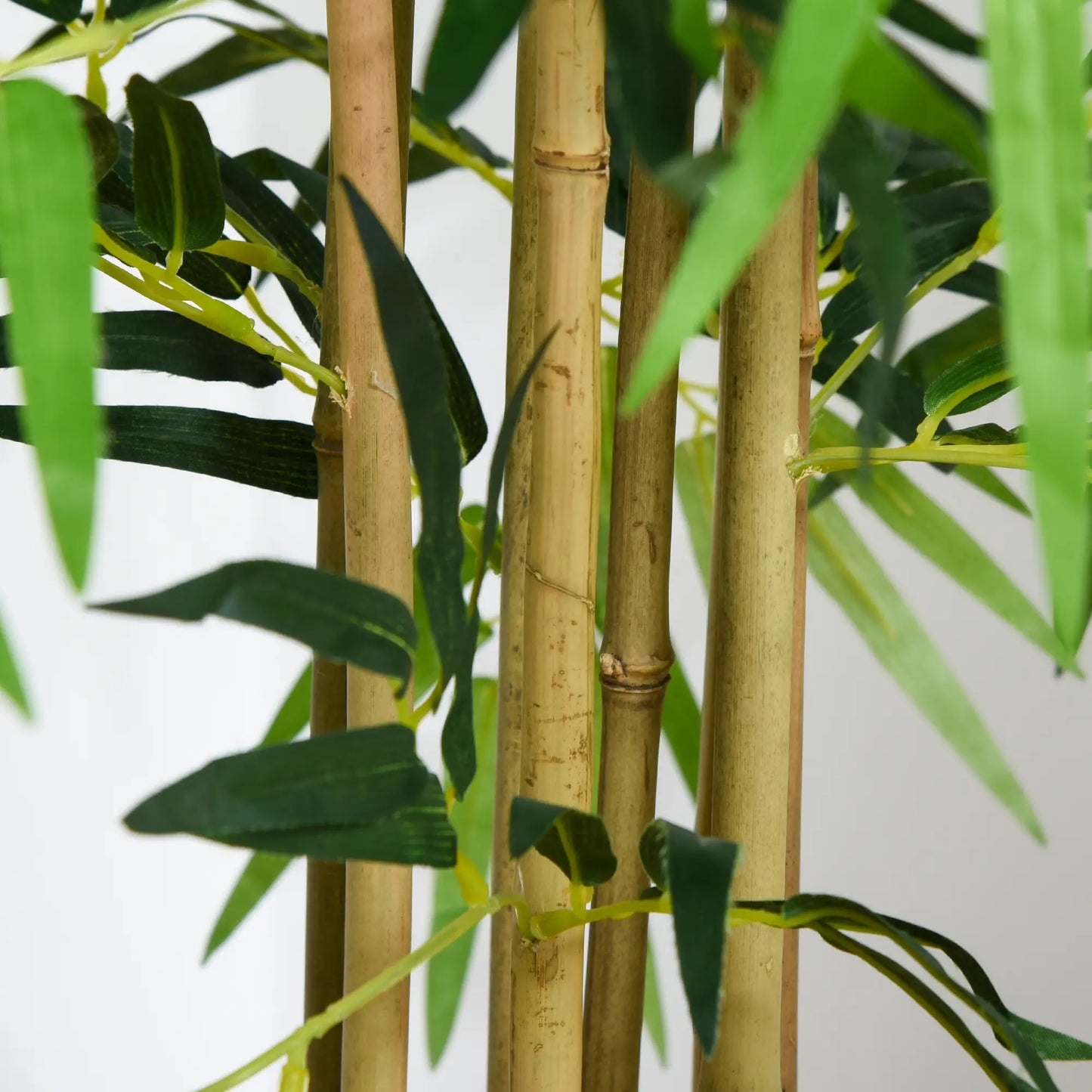 5FT Artificial Bamboo Tree, 1095 Leaves, Nursery Pot, Indoor, Green Artificial Trees at Gallery Canada