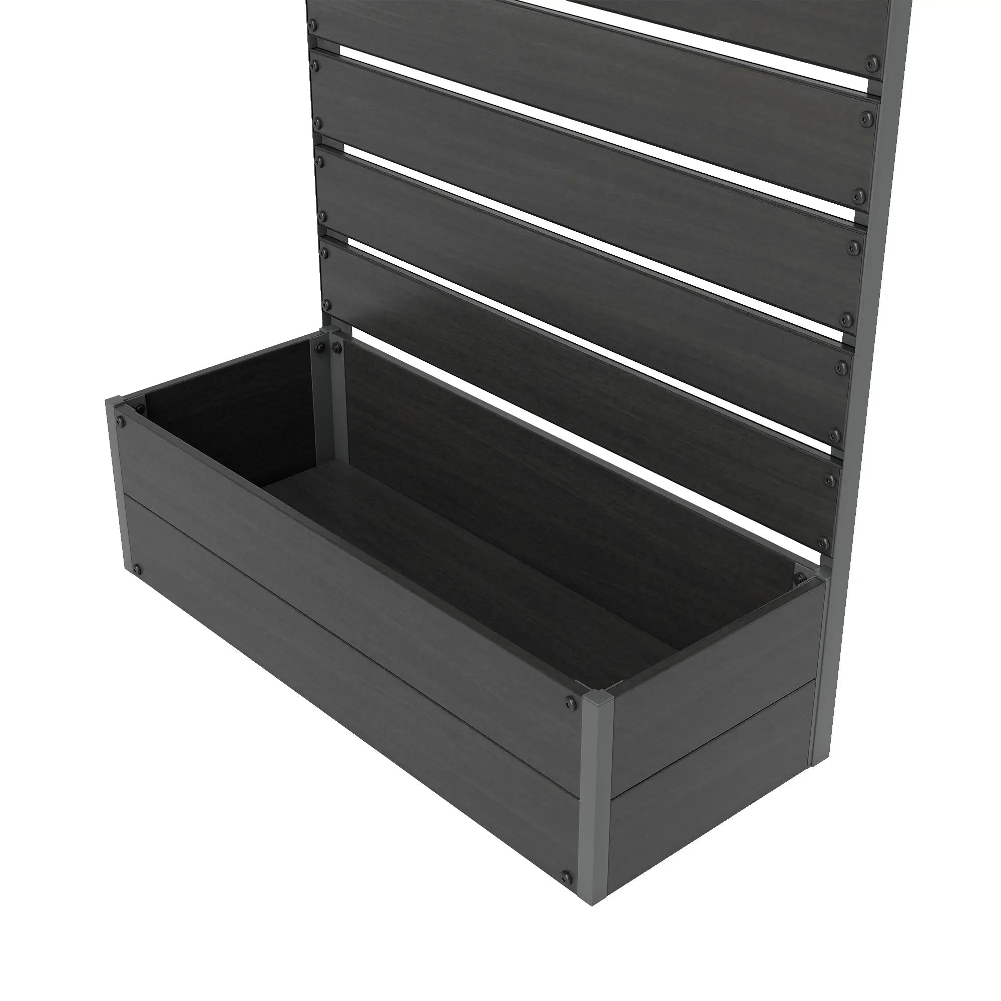 Trellis Planter for Climbing Plants, Raised Garden Bed, Outdoor, Black Raised Garden Beds at Gallery Canada