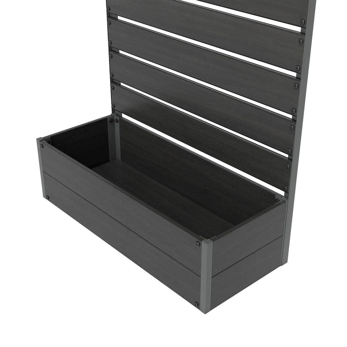 Trellis Planter for Climbing Plants, Raised Garden Bed, Outdoor, Black Raised Garden Beds at Gallery Canada