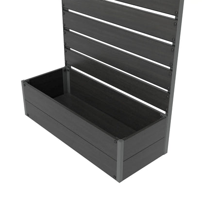 Trellis Planter for Climbing Plants, Raised Garden Bed, Outdoor, Black Raised Garden Beds at Gallery Canada