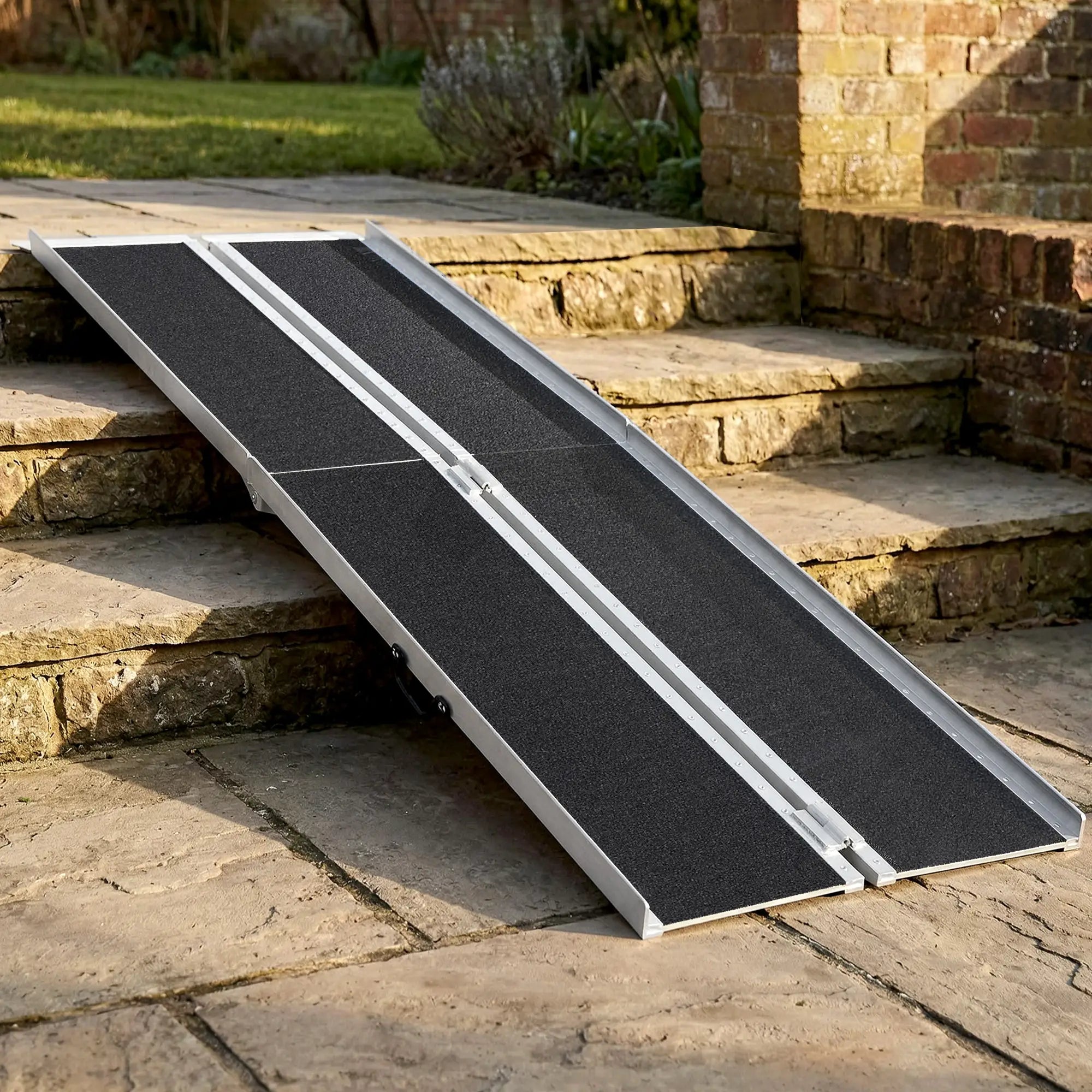 10ft Foldable Wheelchair Ramp, Non-Skid, Portable Aluminium Knee Walker & Wheelchair Ramps at Gallery Canada
