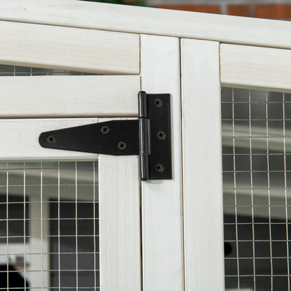 Wooden Cat Catio, 66.5"L Outdoor Cat House, PVC Roof, Multiple Platforms Outdoor Cat Enclosures at Gallery Canada