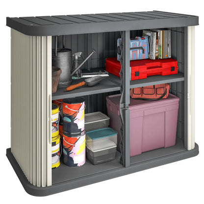 127 Gallon Outdoor Storage Cabinet, Grey Sheds at Gallery Canada
