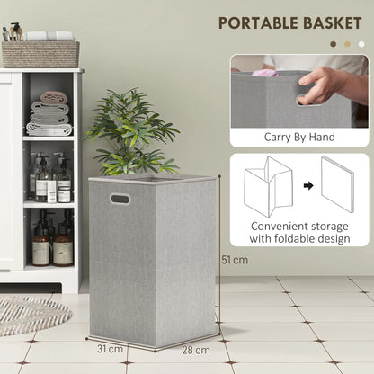 Laundry Cabinet with Removable Basket, Adjustable Shelf, White Bathroom Cabinets at Gallery Canada