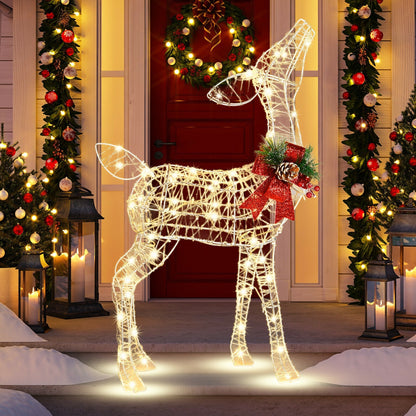 Lighted Christmas Reindeer Decorations, 50 LED Lights, Outdoor Yard Christmas Decor & Accessories at Gallery Canada