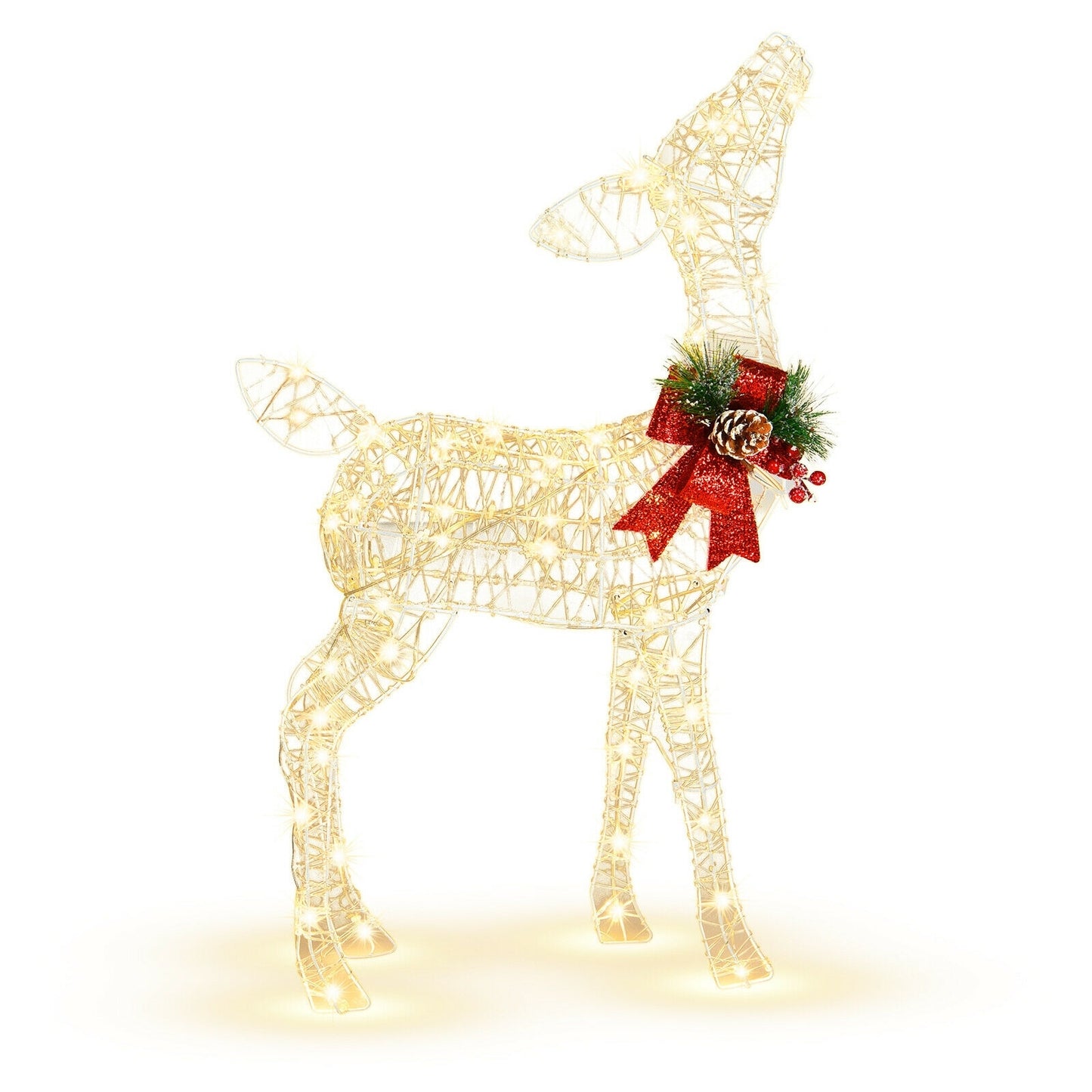 Lighted Christmas Reindeer Decorations, 50 LED Lights, Outdoor Yard Christmas Decor & Accessories Options at Gallery Canada