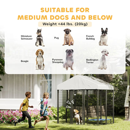 Outdoor Dog Kennel, Waterproof UV-Resistant Cover, 6 x 4 x 6 ft Houses, Kennels & Pens at Gallery Canada