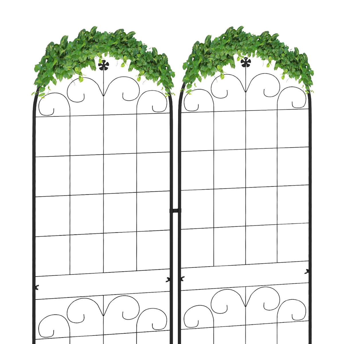 2 Pcs Metal Garden Trellis, Outdoor Plant Support, Patio Lawn Backyard Plant Stands at Gallery Canada
