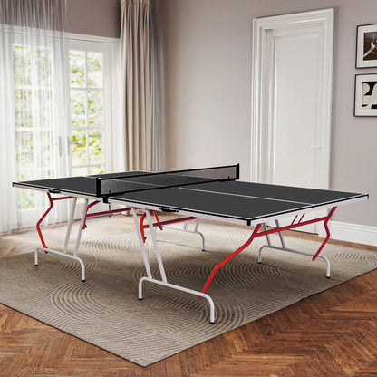 9' x 5' Full Size Table Tennis Table, Folding, Dark Grey Game Tables at Gallery Canada