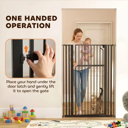 55" Extra Tall Pet Gate, 30-41" Wide, Adjustable, Pressure Mounted Pet Gates at Gallery Canada