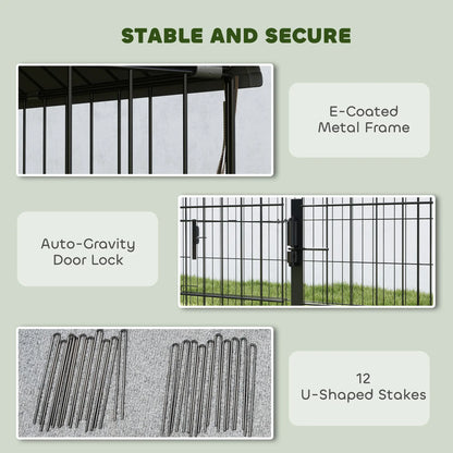 Large Metal Chicken Coop, Water-Resistant Anti-UV Cover, 4 Doors Chicken Coops at Gallery Canada