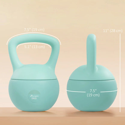 13 lb Soft Kettlebell, Sand Filled Weight w/ Grip Handle, Kettlebell Weight for Full Body Workout, Green Strength Training Equipment at Gallery Canada