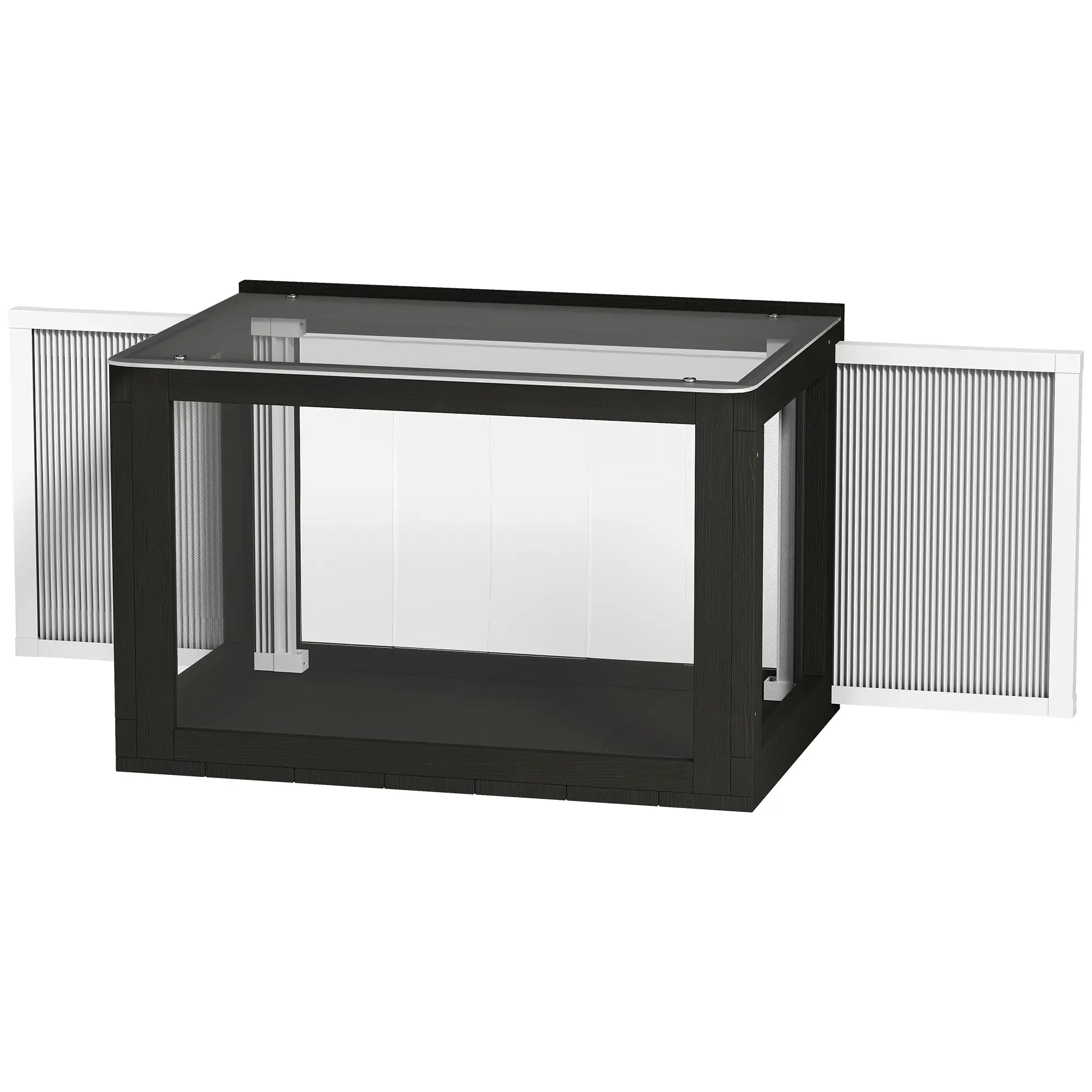 Outdoor Cat Enclosure, Adjustable Cat House, Waterproof Top, 24