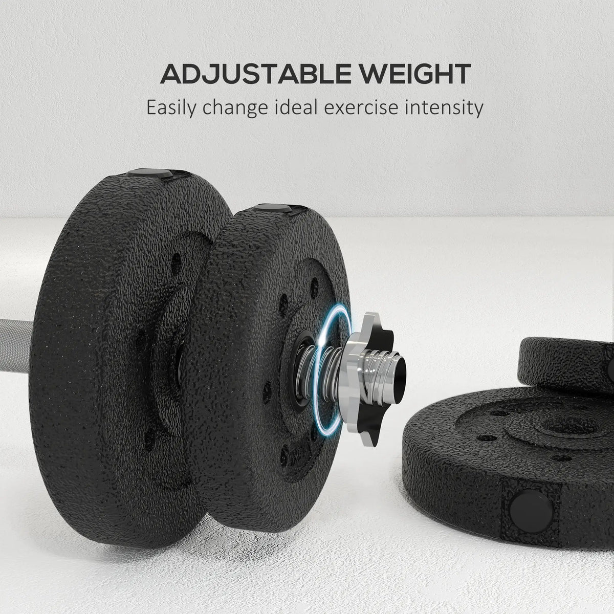 55 lbs Adjustable Dumbbells, Weight Set, for Home Gym, Black Dumbbells & Barbells at Gallery Canada