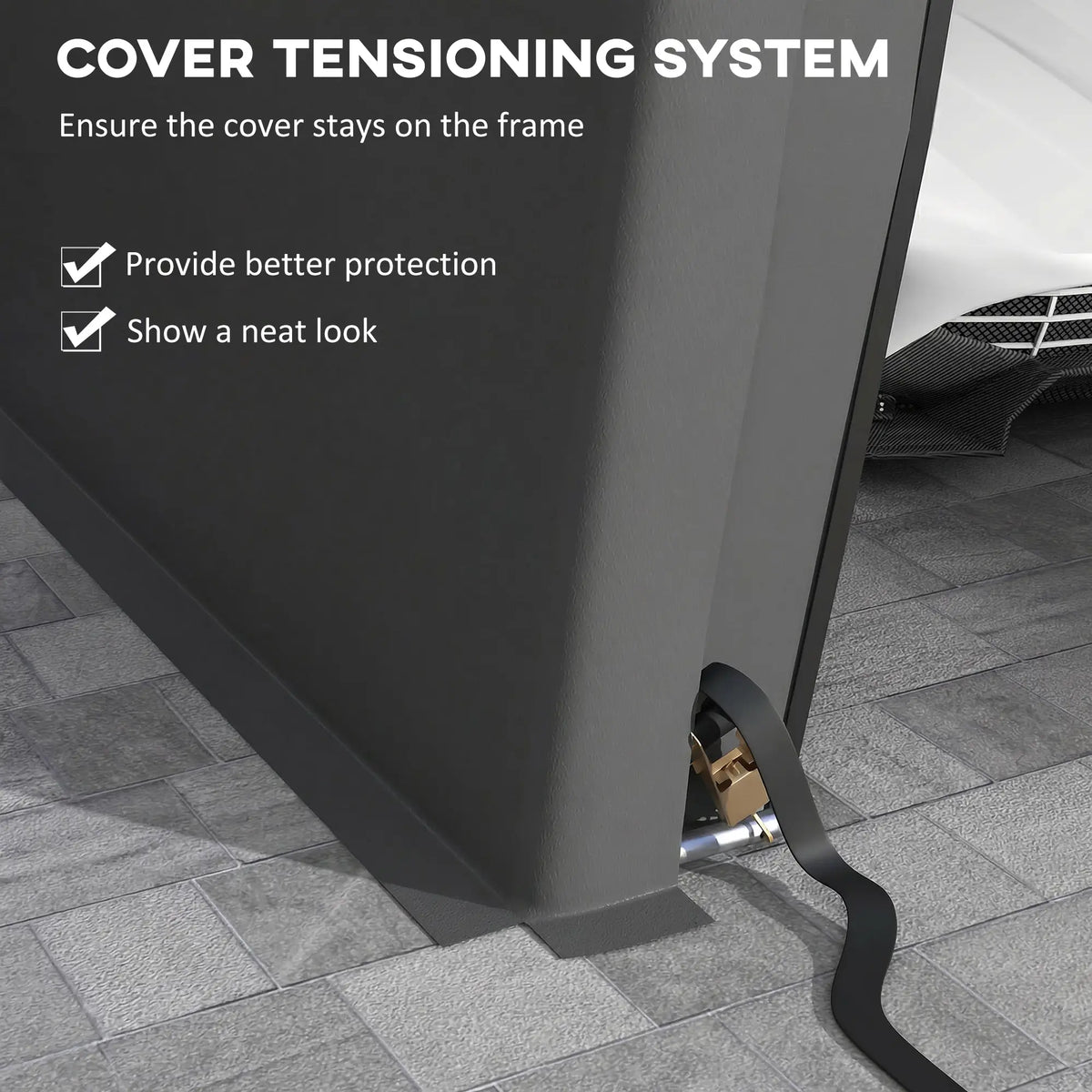 12' x 20' Portable Garage, Heavy Duty Carport, Dark Grey Car Shelters at Gallery Canada