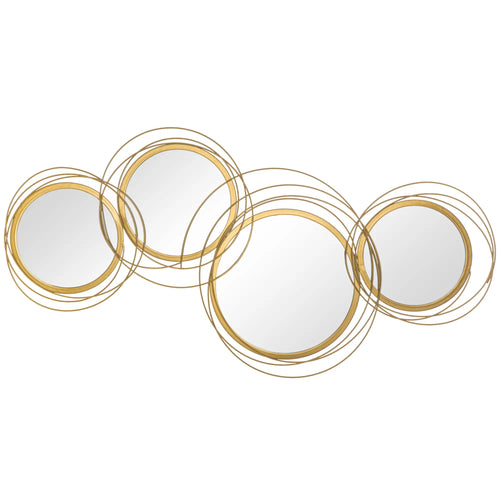 Metal Wall Art Circle Mirror, 42.25