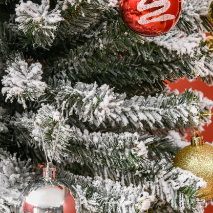 9ft Flocked Pencil Christmas Tree, Realistic Branch Tips, Green Pencil Christmas Trees at Gallery Canada