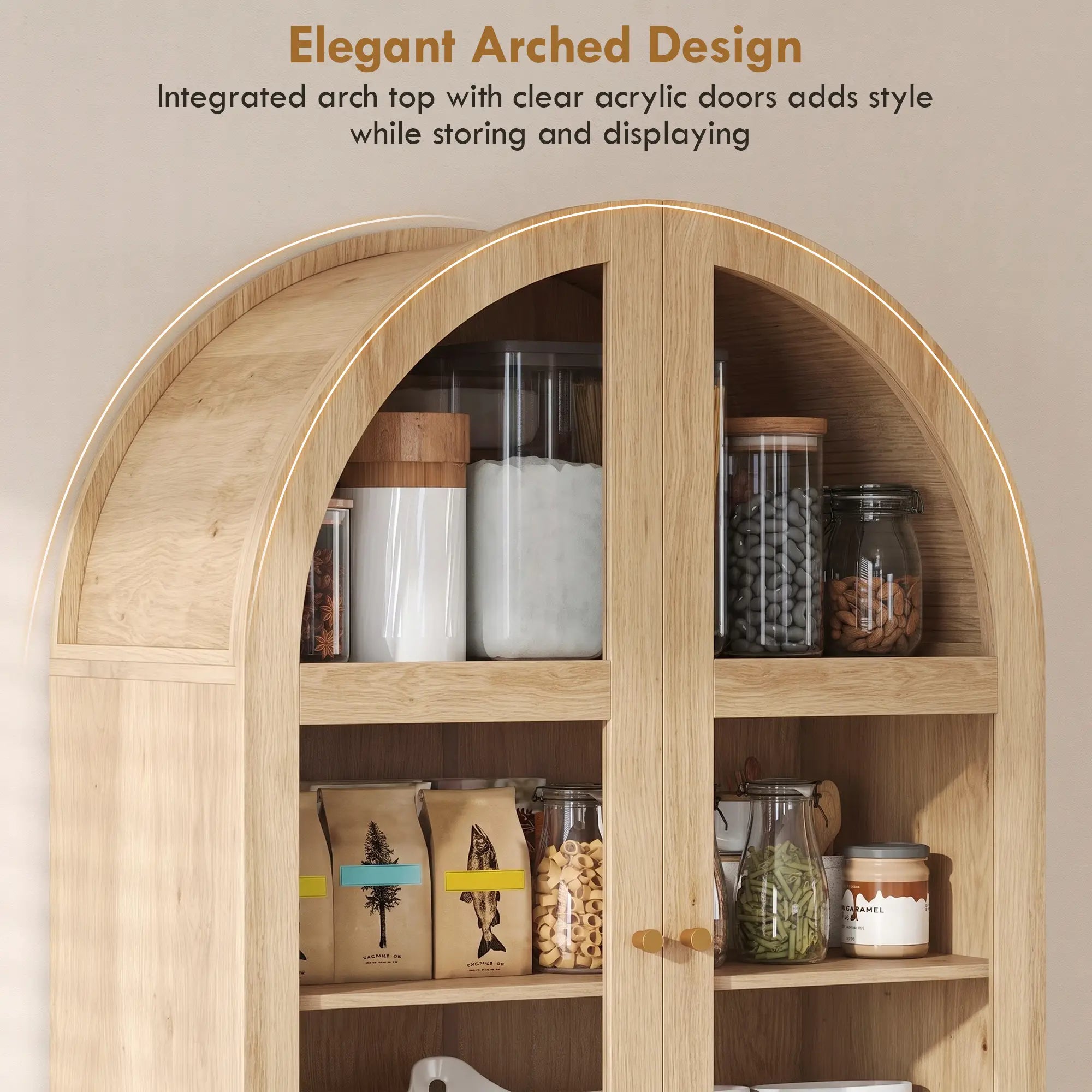 Arched Pantry Cabinet 71