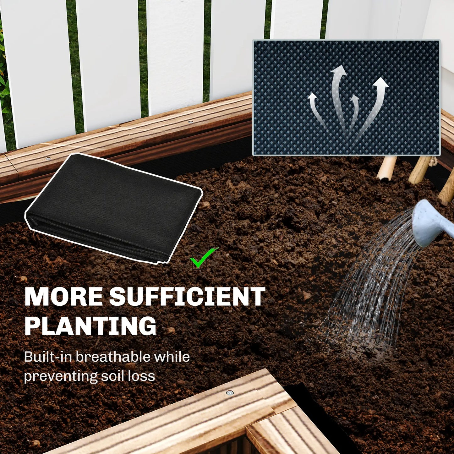 Wooden Raised Garden Bed, L-Shaped, Carbonized, With Legs Wooden Planter Boxes at Gallery Canada