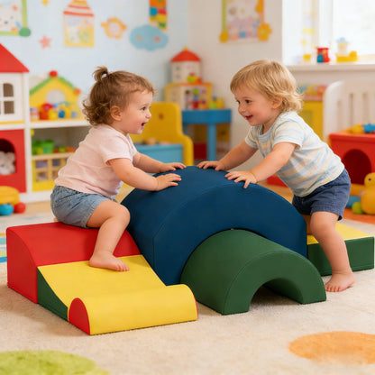 Toddlers Climbing Toys, 5-Piece Foam Blocks, Soft Play Set Kids Gym & Playmats at Gallery Canada