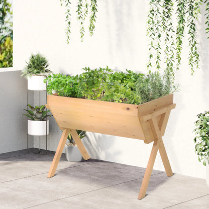 39'' x 28'' Raised Garden Bed with Legs, Elevated Wooden Planter Box Elevated Garden Beds at Gallery Canada