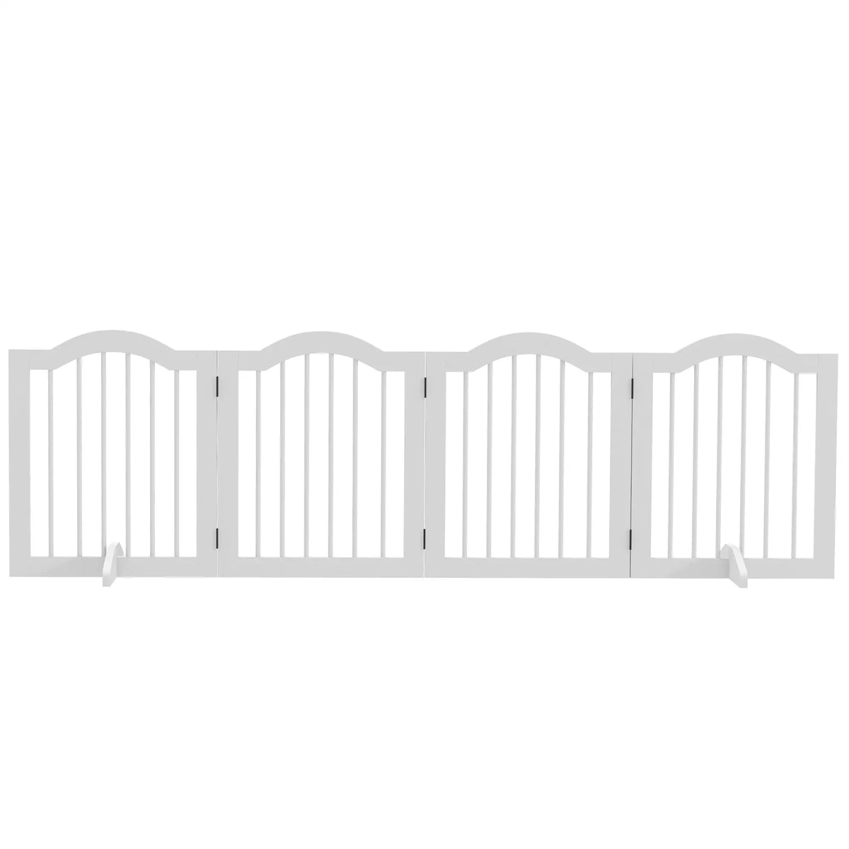 24"H Foldable 4-Panel Dog Gate Barrier, White Pet Gates White at Gallery Canada