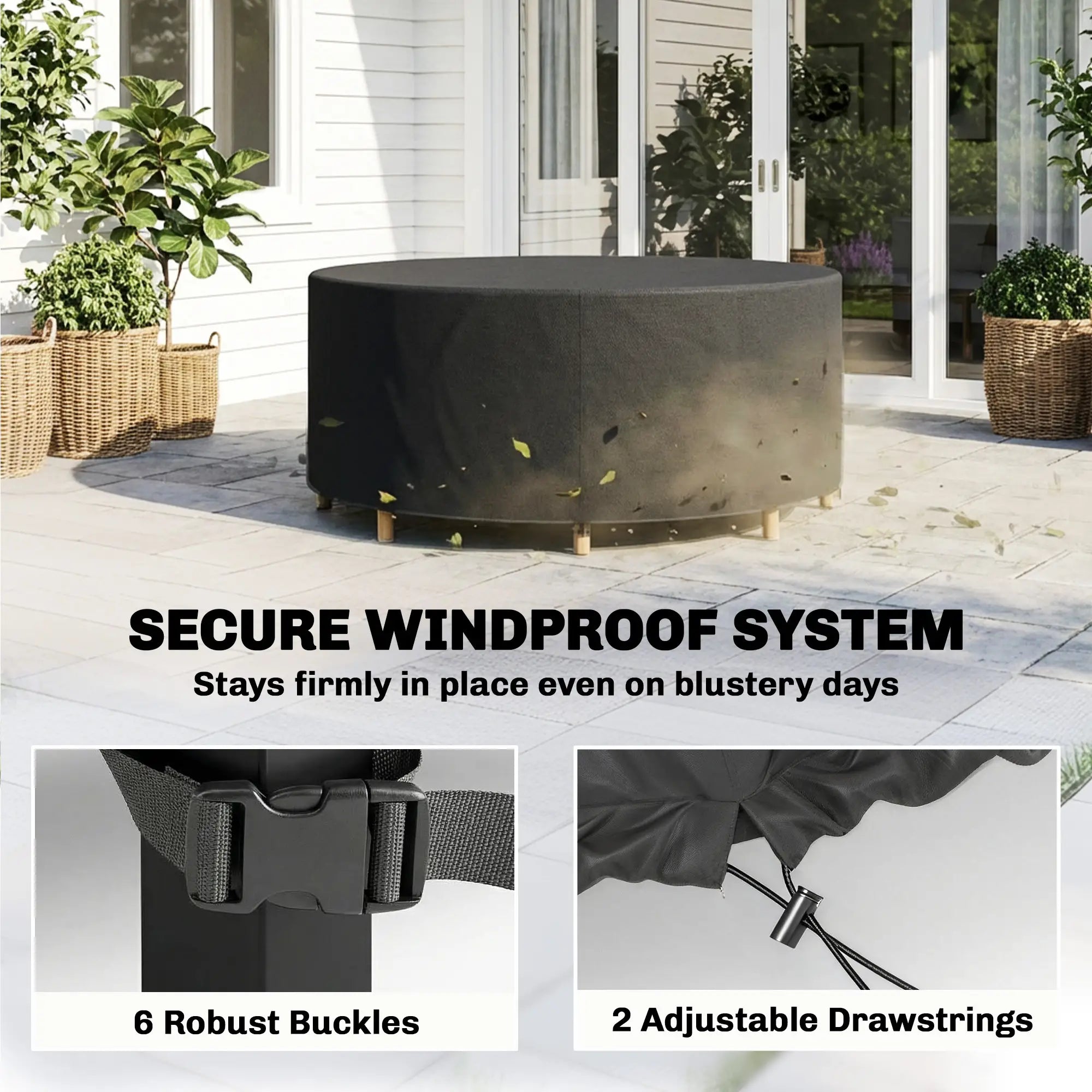 Heavy Duty Outdoor Patio Furniture Cover, Waterproof 84.3