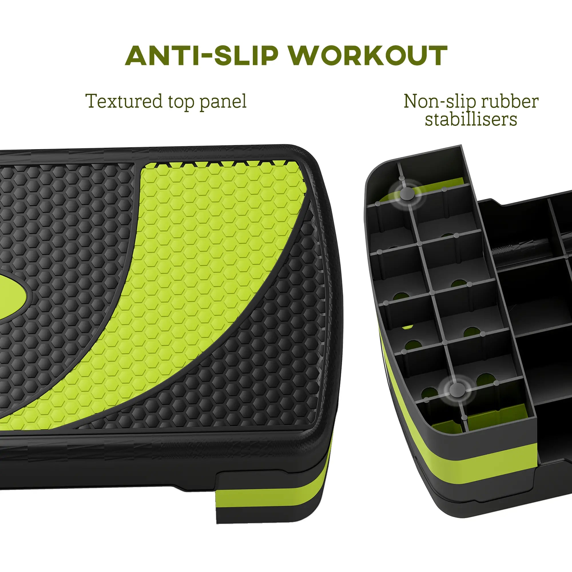 Adjustable Aerobic Stepper, Exercise Step Platform, 4