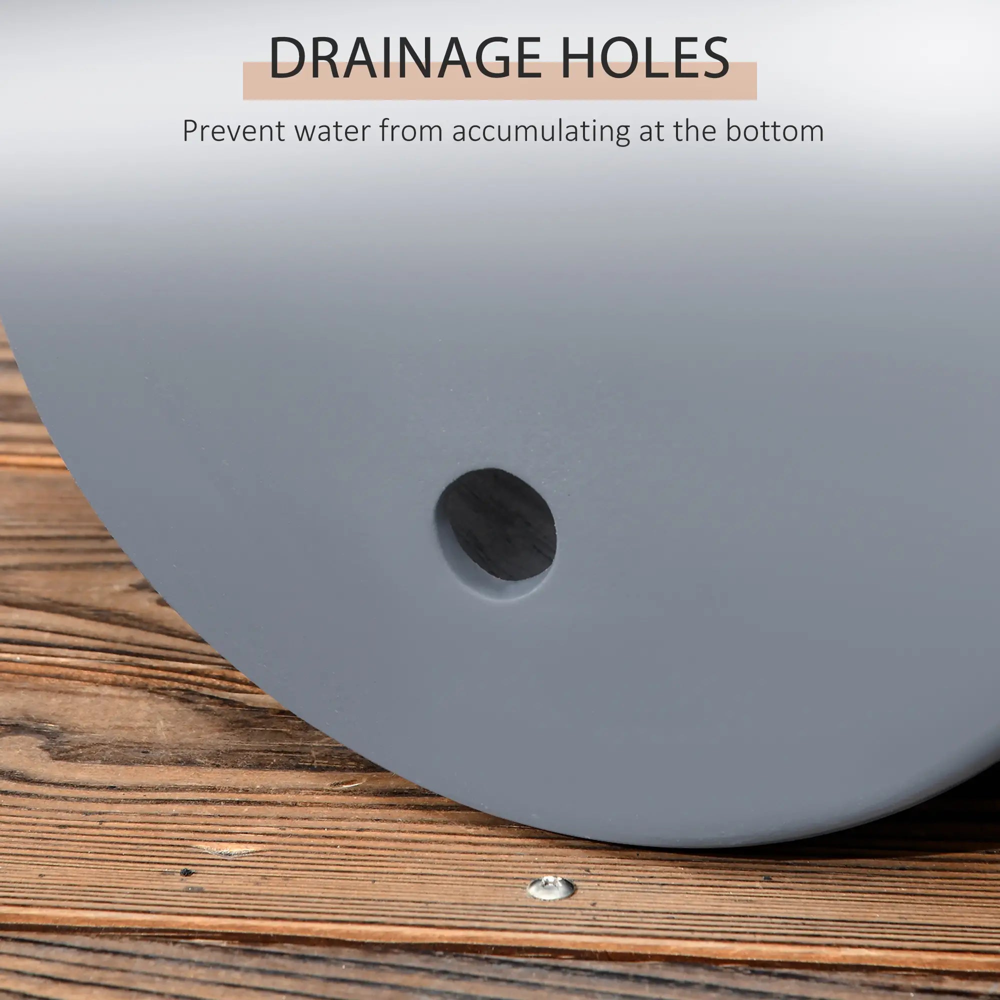 Outdoor Planter Set, 13/11.5/9 in, Flower Pots with Drainage Holes Garden Accessories at Gallery Canada