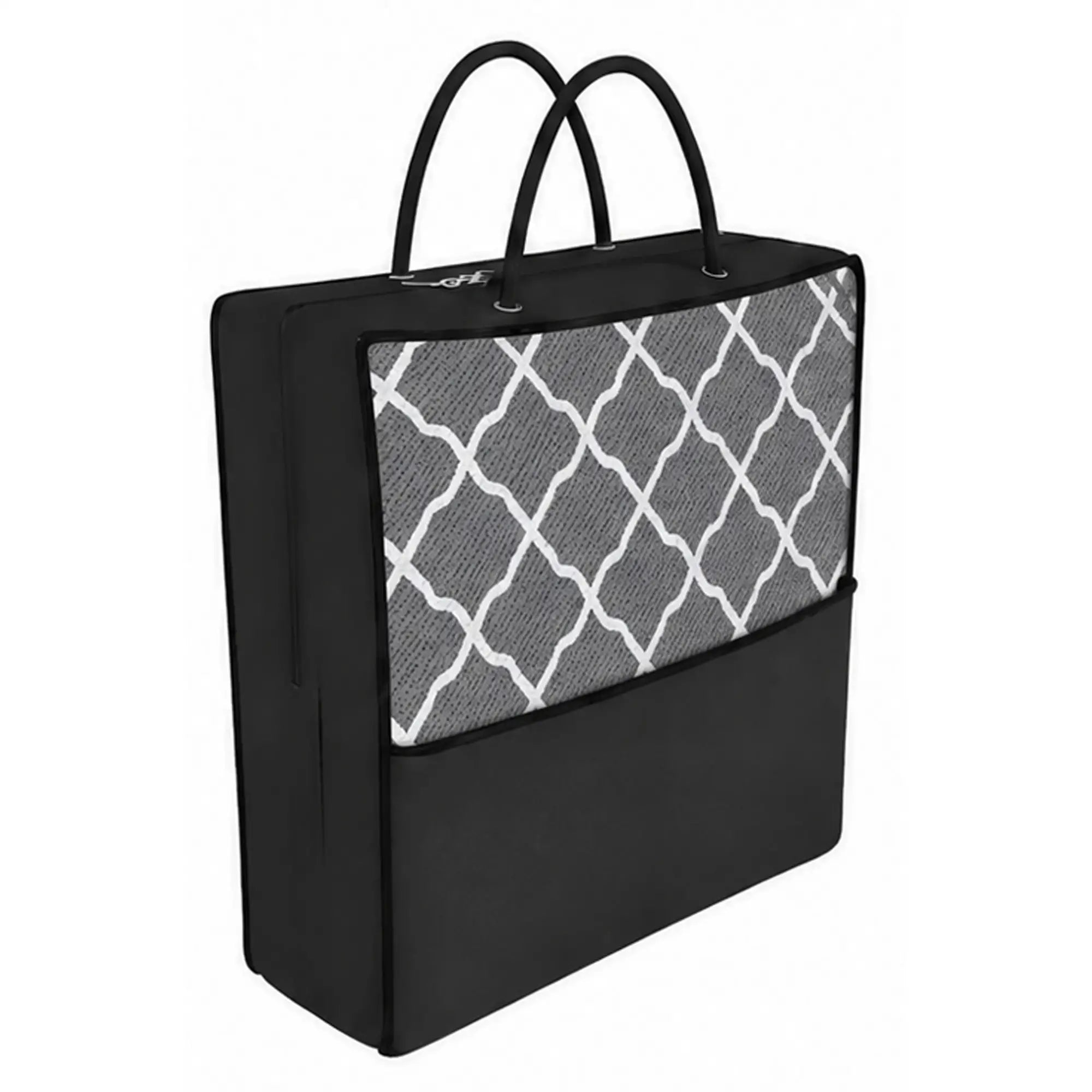 Waterproof Outdoor Rug, 6' x 9', Reversible Mat, Grey & White Outdoor Reversible Rugs at Gallery Canada