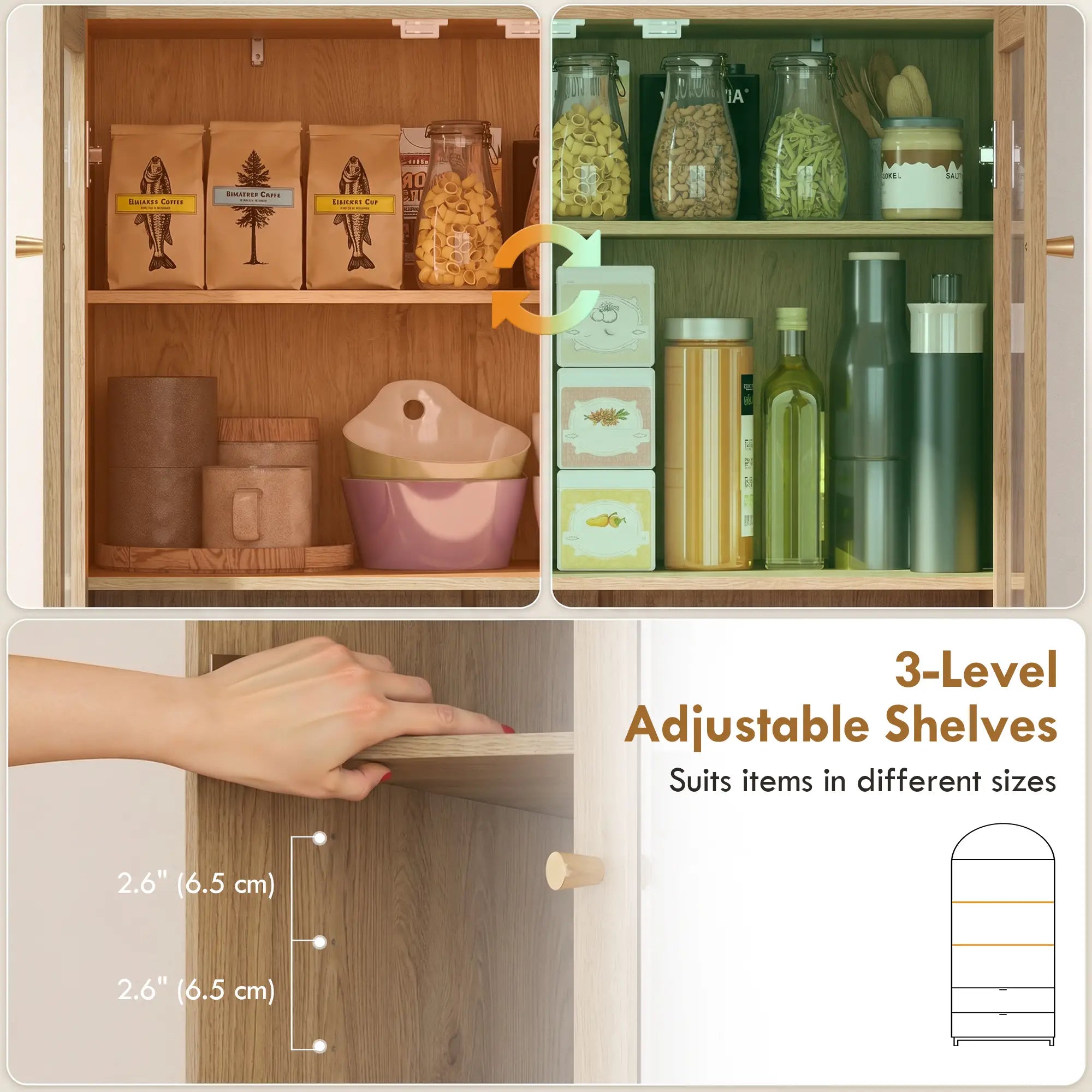 Arched Pantry Cabinet 71
