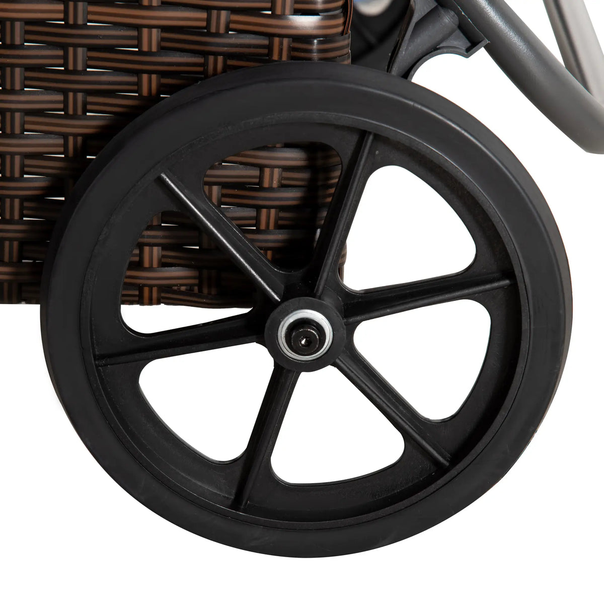 3-Piece Wicker Patio Lounger Set, PE Rattan, Brown/Grey Chaise Loungers at Gallery Canada