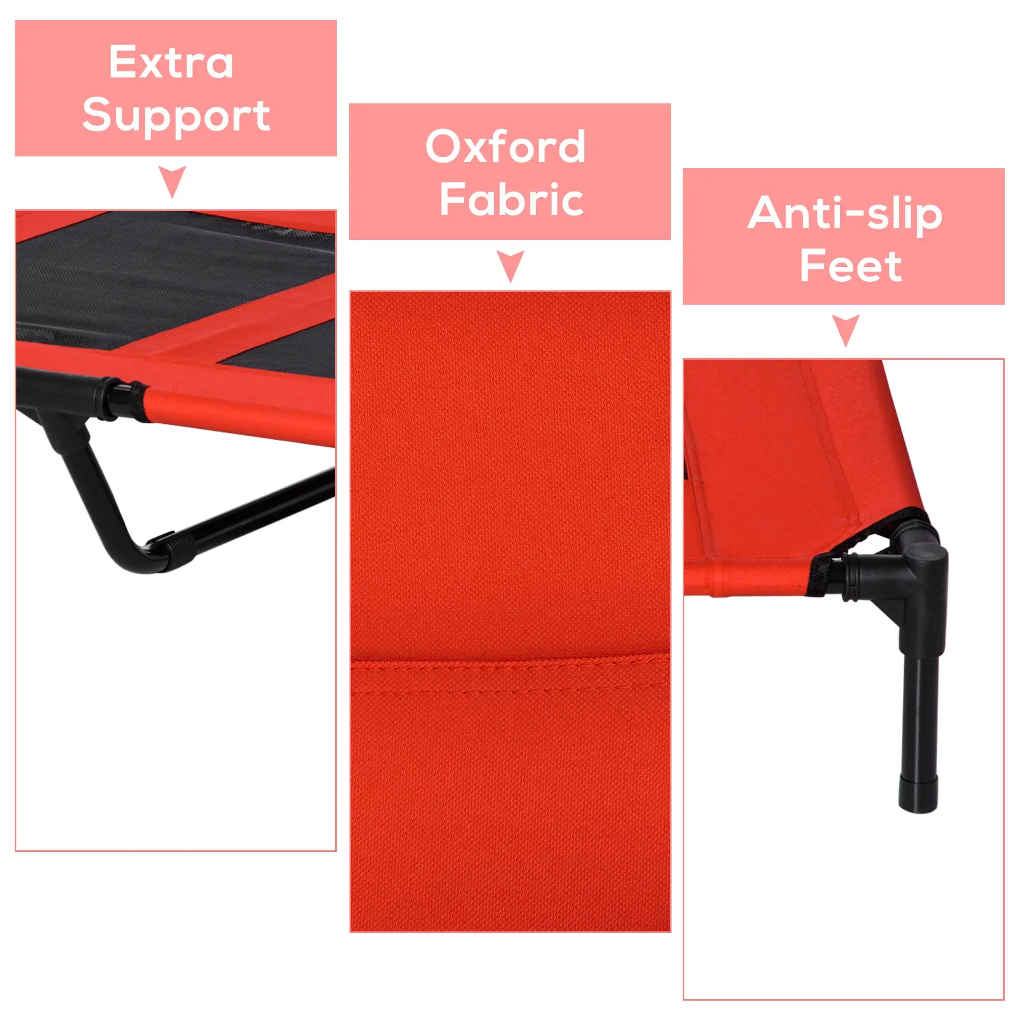 Elevated Dog Bed, Raised Cot for XL Dogs, 36