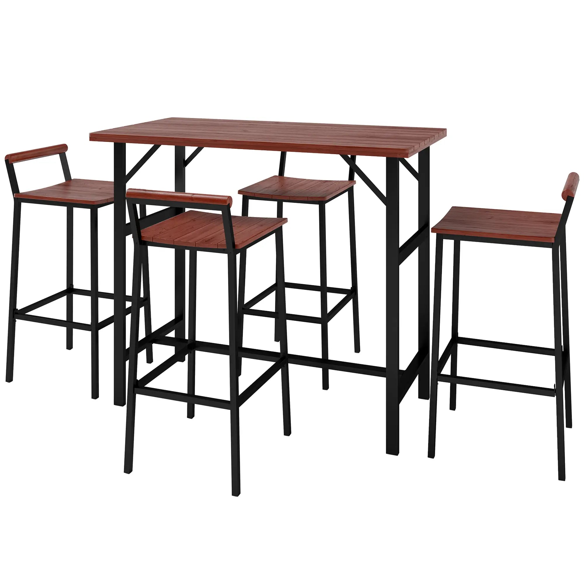 5 Piece Patio Bar Set, 47