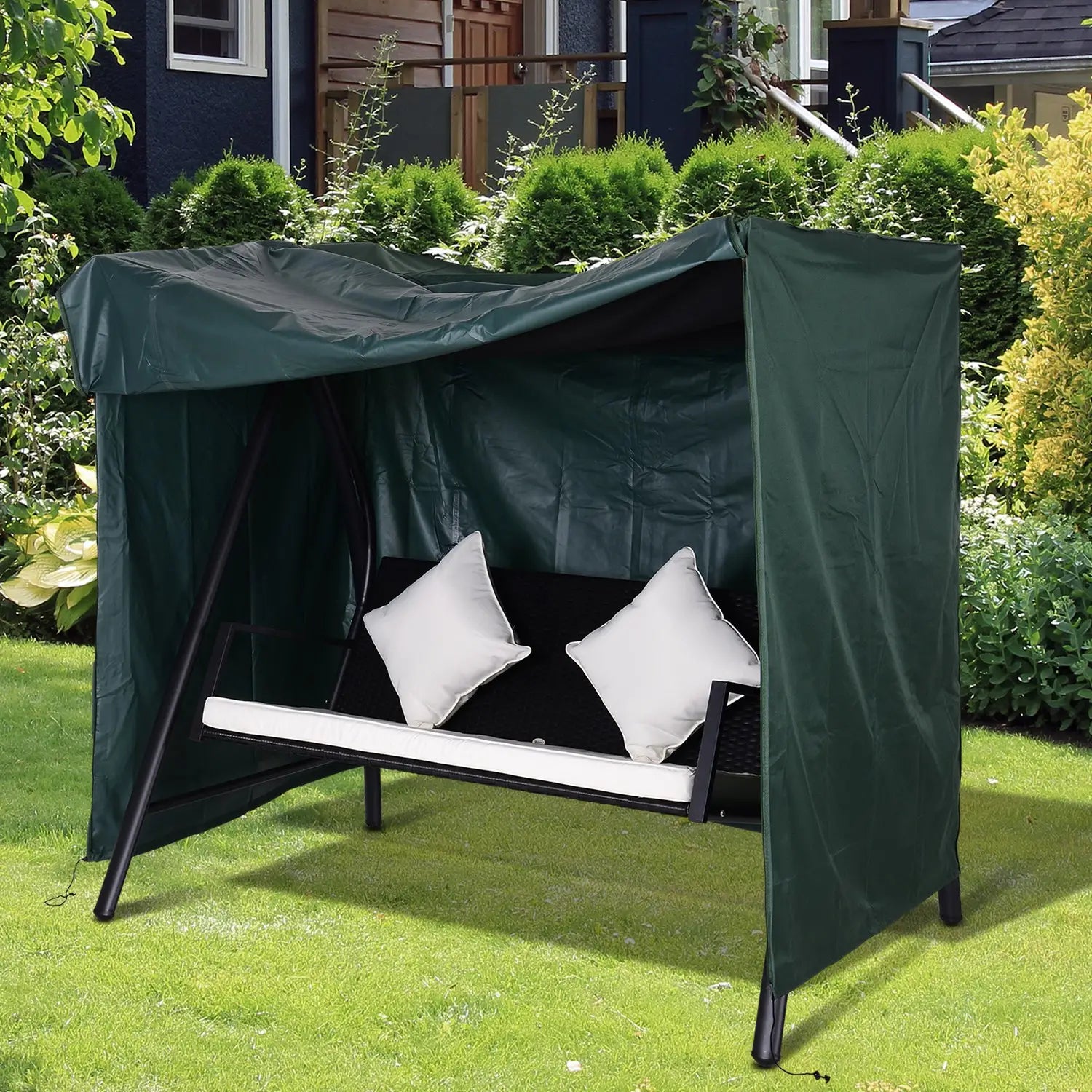 Outdoor Swing Cover, Large 3-Seat, UV Resistant, Green Patio Furniture Covers at Gallery Canada