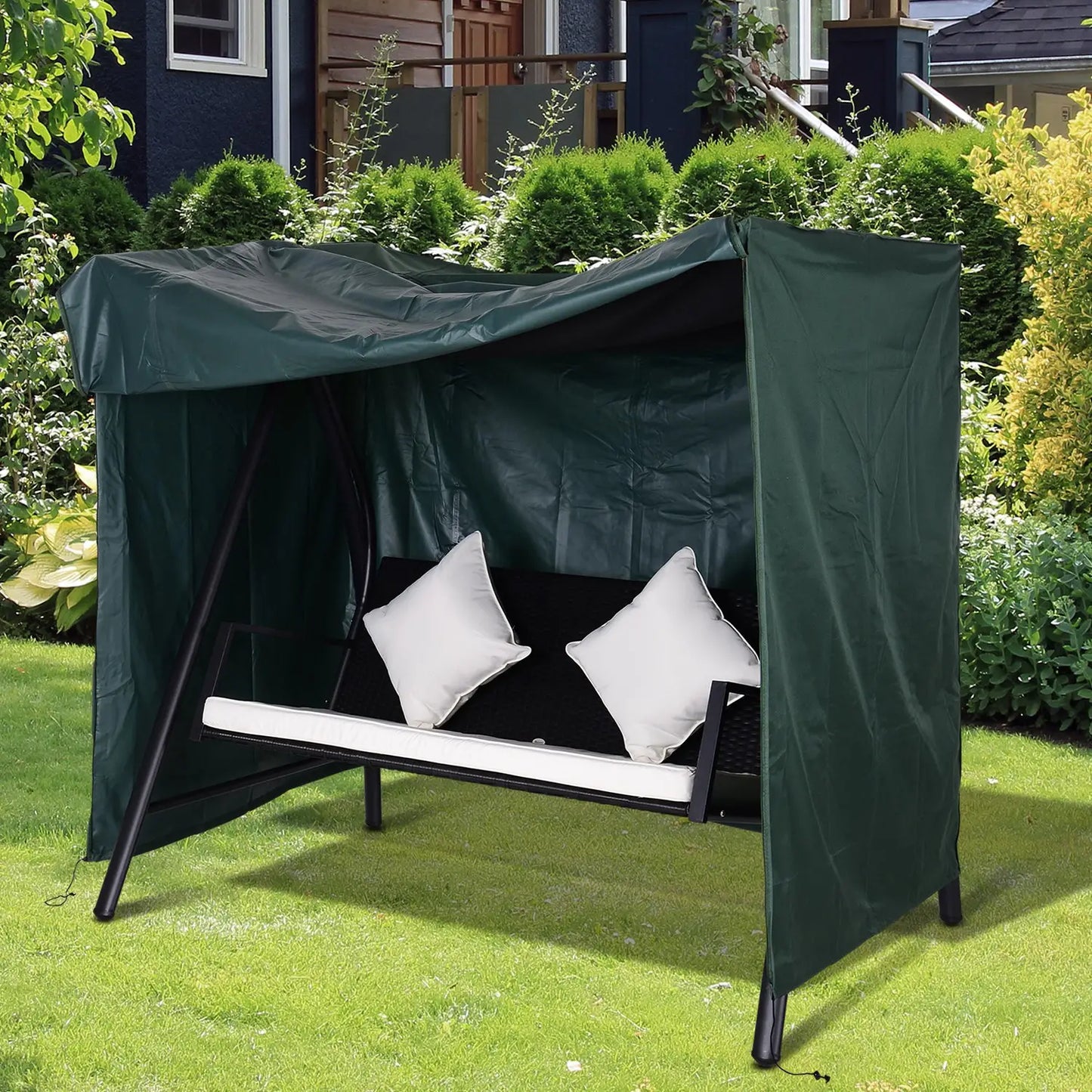 Outdoor Swing Cover, Large 3-Seat, UV Resistant, Green Patio Furniture Covers at Gallery Canada