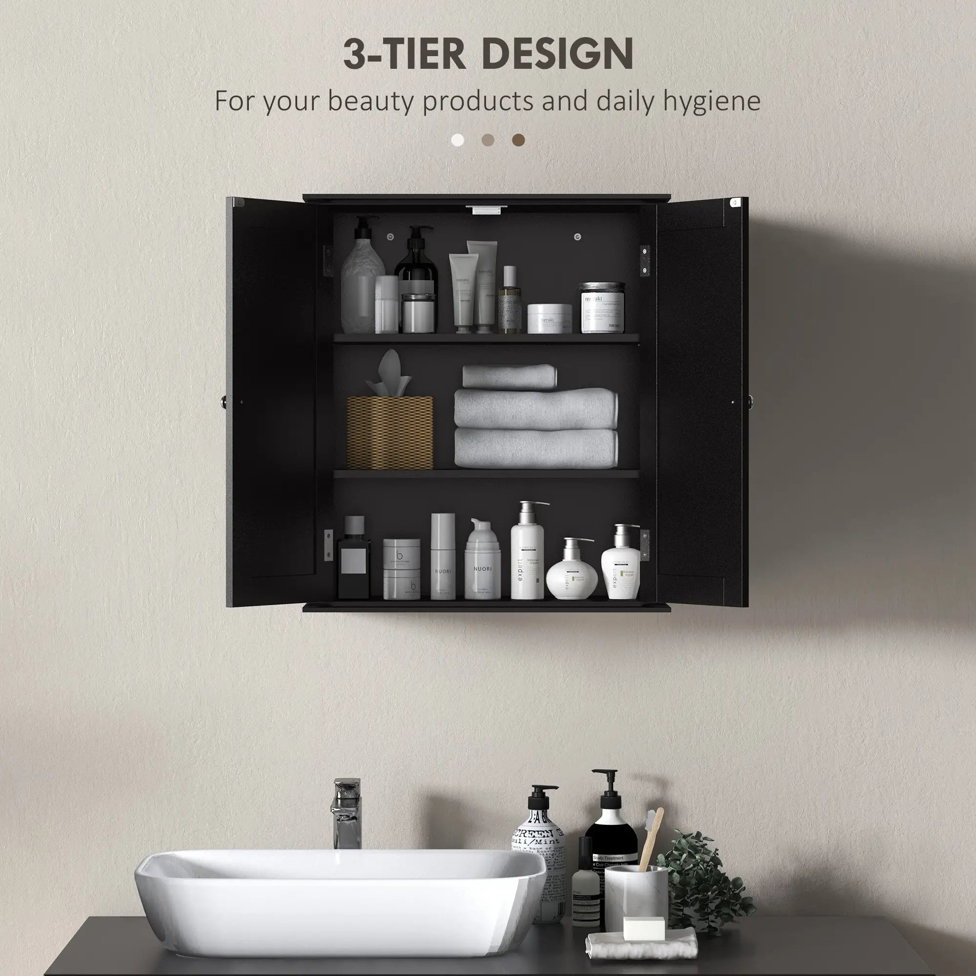 Bathroom Medicine Cabinet, 2 Doors, Adjustable Shelf, Over Toilet Wall Mounted Cabinets at Gallery Canada