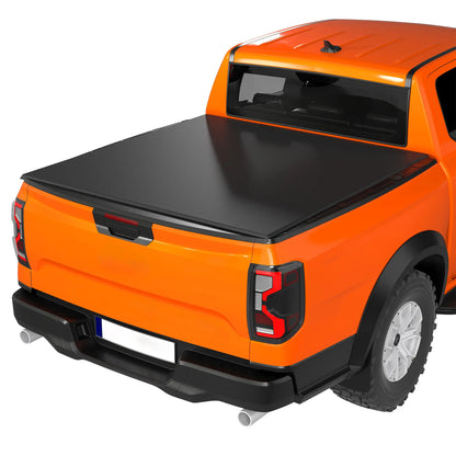 5.8ft Soft Tri-Fold Truck Bed Tonneau Cover, 5.5 ft Bed, Black Automotive Black at Gallery Canada