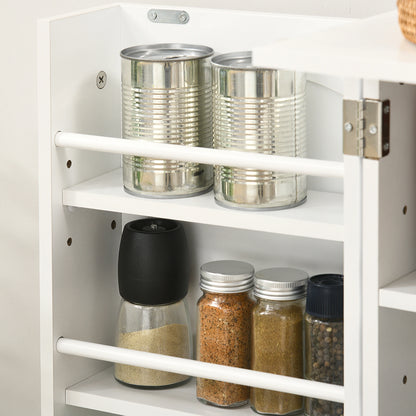 41" Storage Cabinet, 2-Door Kitchen Pantry, 5-Tier Shelving, 12 Spice Racks Kitchen Pantry Cabinets at Gallery Canada