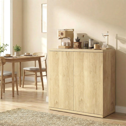 30.7" Oak Sideboard Buffet Cabinet, Modern Kitchen Storage Bar Cabinets at Gallery Canada