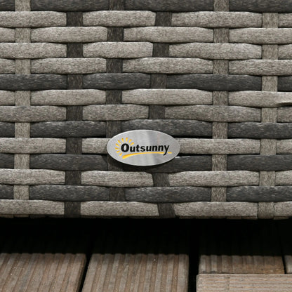 113 Gallon Outdoor Storage Box, Rattan Deck Box, Grey Patio Storage Boxes at Gallery Canada