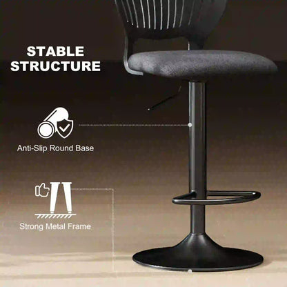 Modern Swivel Bar Stools, Set of 2, Counter Height, Black Bar Stools at Gallery Canada