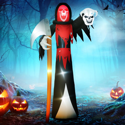 12 FT Halloween Inflatable Grim Reaper, Garden Decor with Lights Halloween Decorations at Gallery Canada