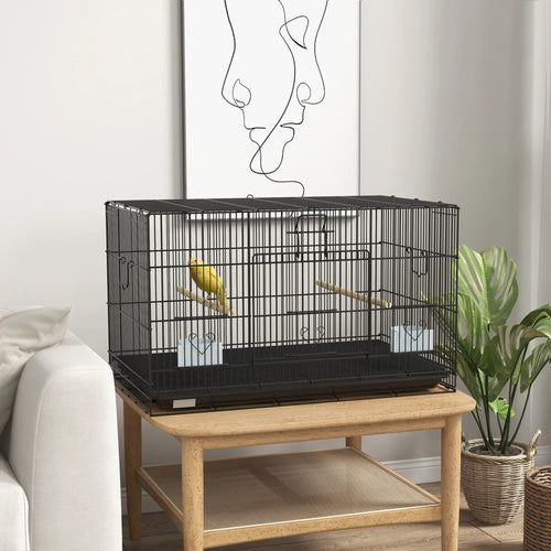 Lovebird, Finch Budgie Cage, Removable Tray, Wooden Perches, 30