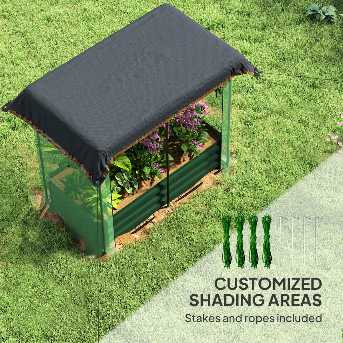 Galvanized Steel Planter Box, Raised Garden Bed, Flowers, Vegs, Herbs Raised Garden Beds at Gallery Canada
