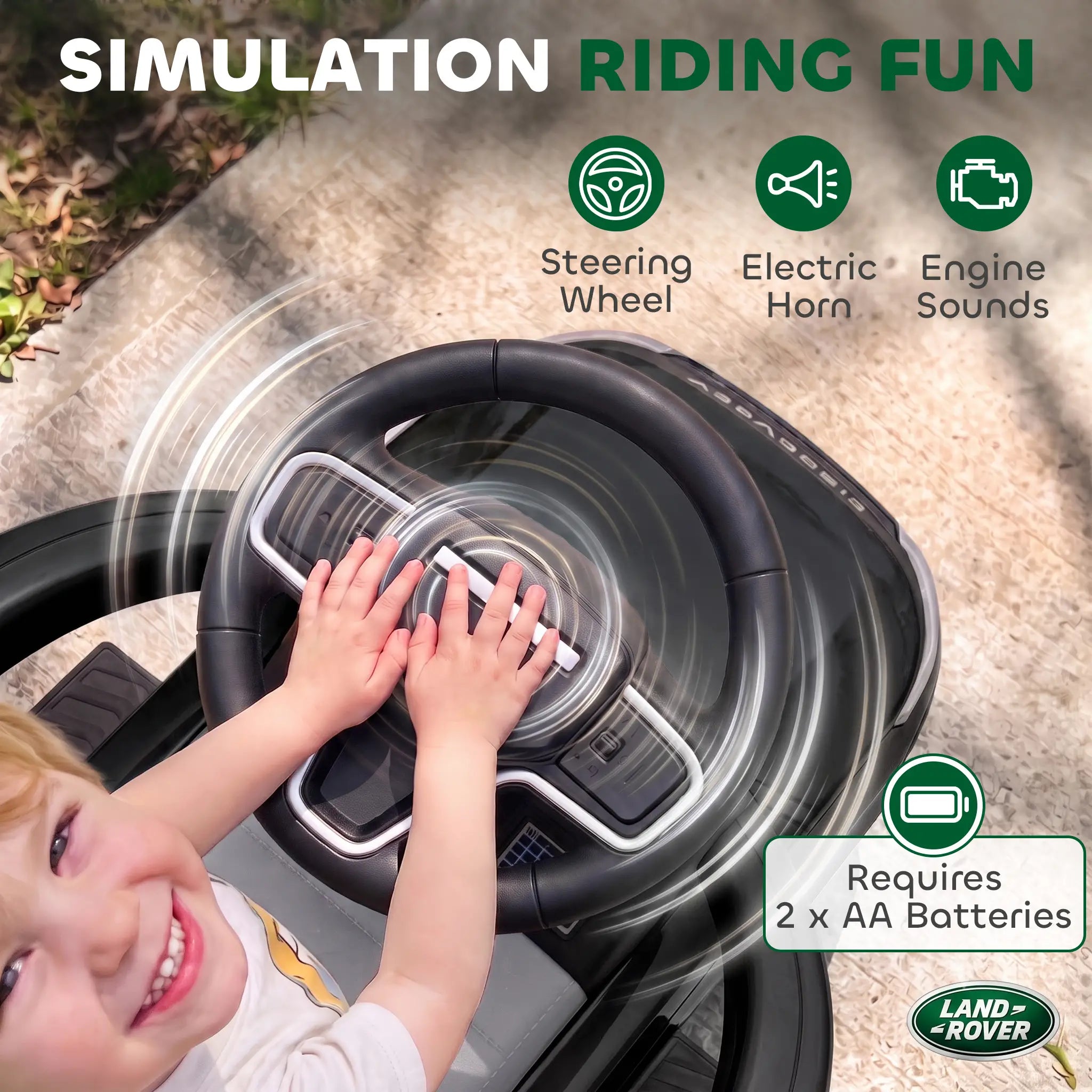 Land Rover Discovery 2-in-1 Ride On Push Car, Black Push Cars for Toddlers at Gallery Canada