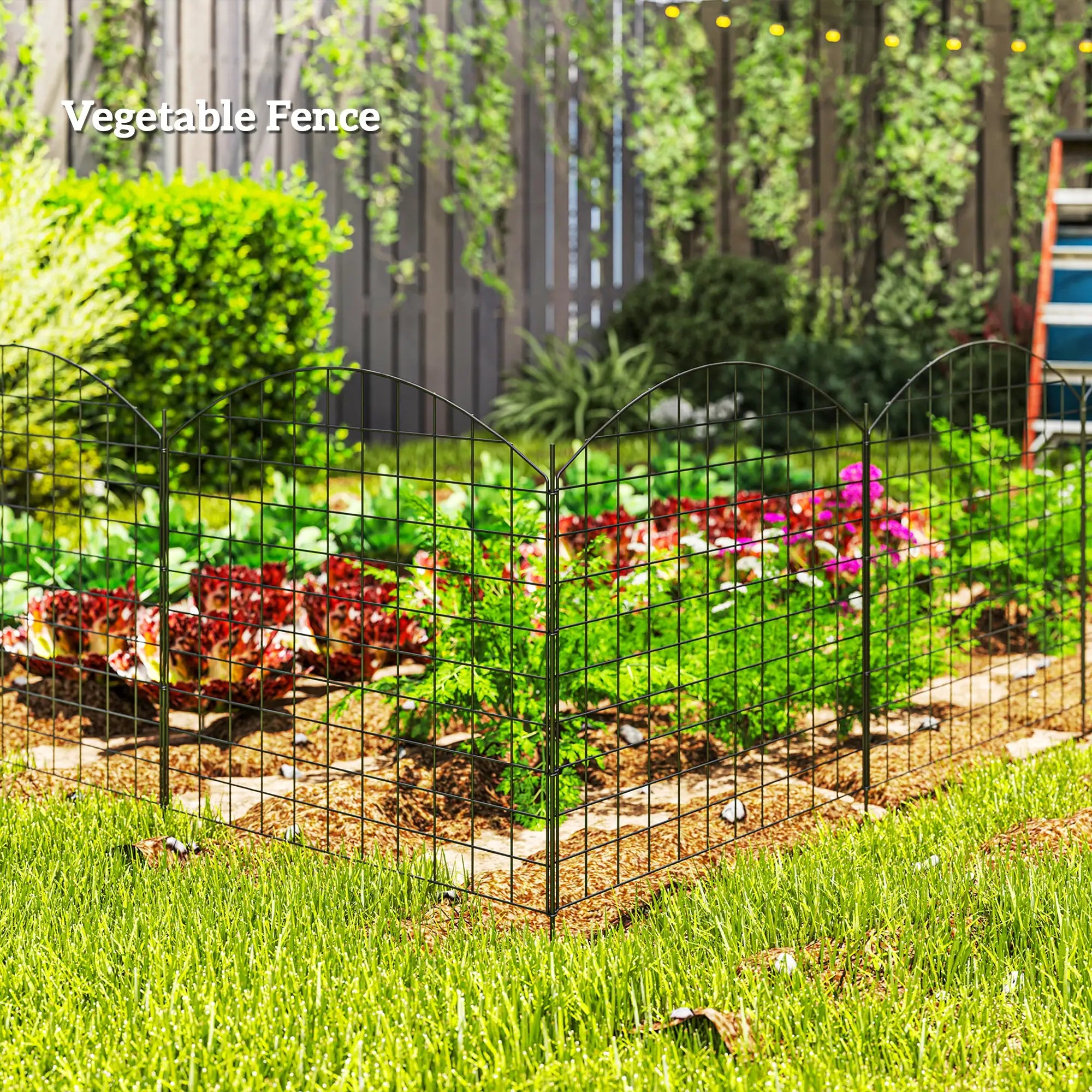Metal Garden Fence Set Of 6, 181.1