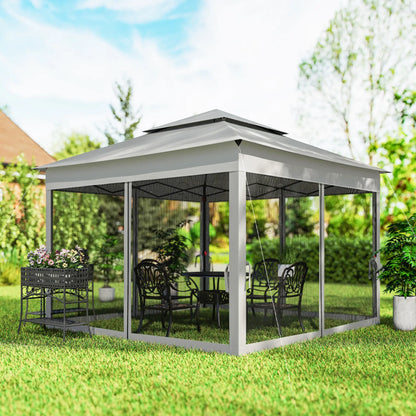 11' x 11' Pop Up Canopy Tent, Light Grey Pop Up Canopies at Gallery Canada